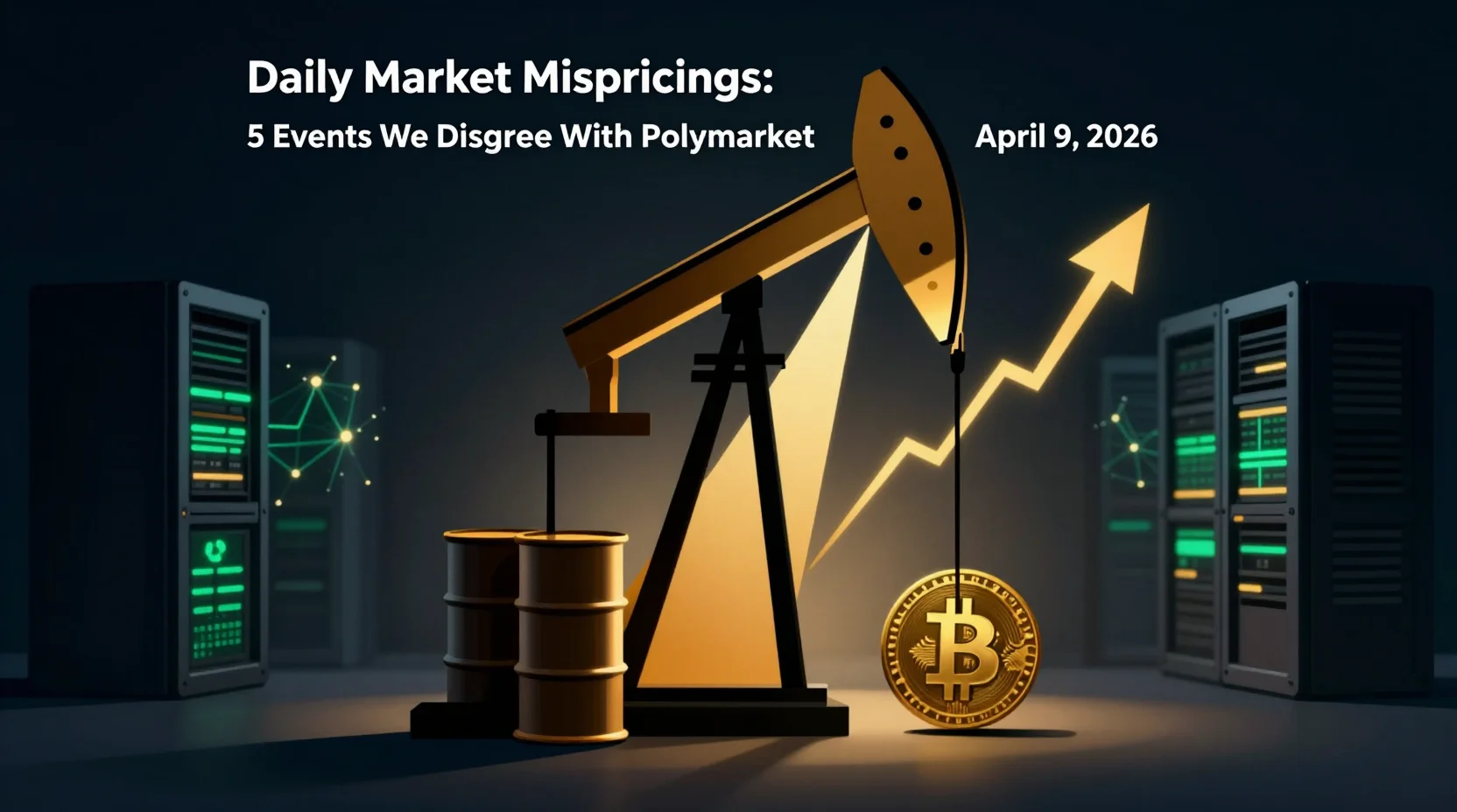 Daily Market Mispricings: 5 Events Where We Disagree With Polymarket — April 9, 2026