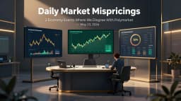 Daily Market Mispricings: 2 Economy Events Where We Disagree With Polymarket — May 23, 2026