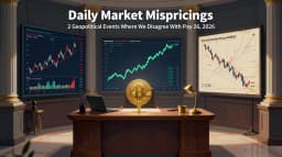 Daily Market Mispricings: 2 Geopolitical Events Where We Disagree With Polymarket — May 26, 2026